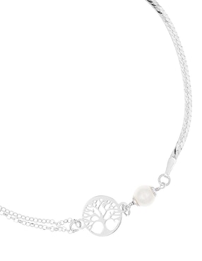 Pulsera Silvex Spa de plata P 925 con acabado baño de rodio