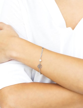 Pulsera Silvex Spa de plata P 925 con acabado baño de rodio