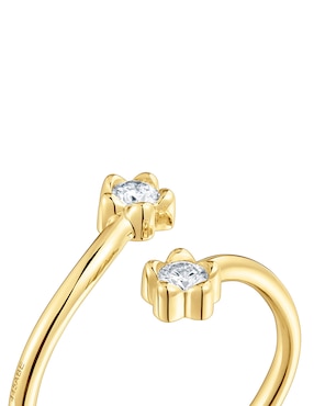 Anillo de flor Tous Tous Lili Motives Lgd 14 k de oro diamante brillante