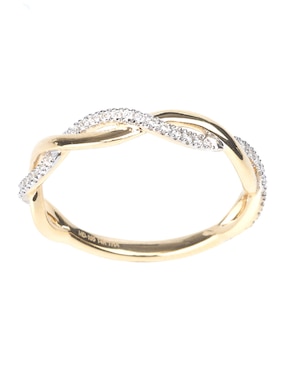 Anillo circular Riccardo Orsato 14 k de oro diamante