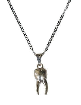 Collar con dije de muela Limerence By Claudia Herrera Dentista de plata P 925