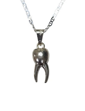 Collar con dije de muela Limerence By Claudia Herrera Dentista de plata P 925