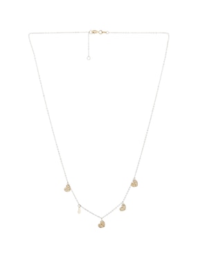 Collar de corazón Lusso de oro amarillo 14 K