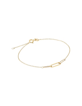 Pulsera Lusso de oro amarillo 14 K con acabado brillante