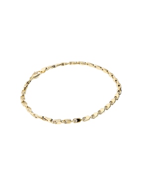 Pulsera Lusso de oro amarillo 14 K con acabado pulido