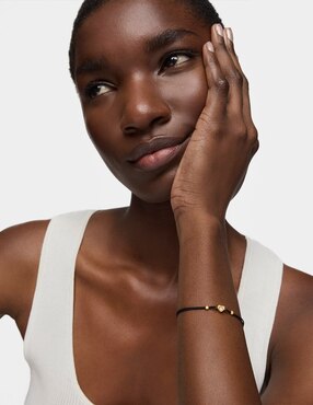 Pulsera Tous de oro amarillo 14 k Lili Motives Lgd con acabado brillante