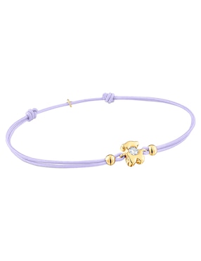 Pulsera Tous de oro amarillo 14 k Lili Motives Lgd con acabado brillante