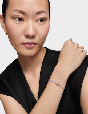 Pulsera Tous de oro amarillo 14 k Lili Motives Lgd con acabado brillante