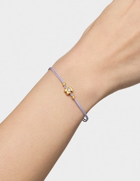 Pulsera Tous de oro amarillo 14 k Lili Motives Lgd con acabado brillante