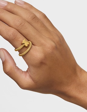 Anillo de oso Tous Icon mesh oso P 925 de plata baño de oro