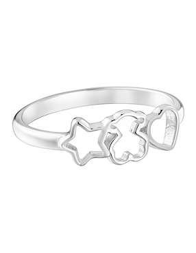 Anillo de oso Tous Motivos P 925 de plata brillante