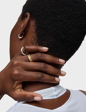Anillo circular Tous Tous Motivos P 925 de plata brillante