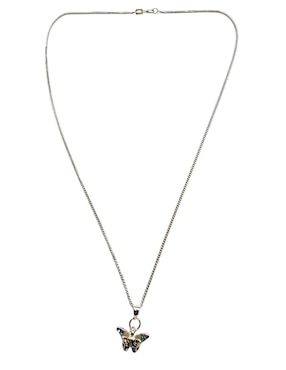Collar con dije de mariposa Limerence By Claudia Herrera Insectos de plata P 925