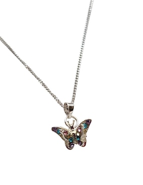 Collar con dije de mariposa Limerence By Claudia Herrera Insectos de plata P 925