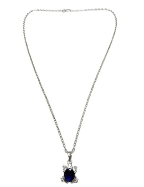 Collar con dije Limerence By Claudia Herrera Anfibios de plata P 925