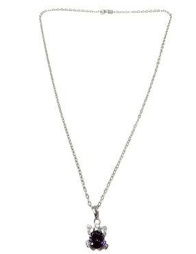 Collar con dije Limerence By Claudia Herrera Anfibios de plata P 925