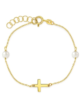 Pulsera In Season Jewelry de oro 14 k con acabado brillante