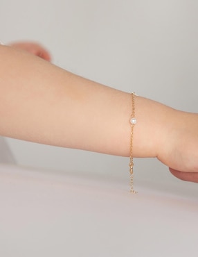Pulsera In Season Jewelry de oro 14 k con acabado brillante