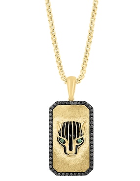 Collar con dije cuadrado Effy de oro amarillo 14 K