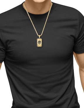 Collar con dije cuadrado Effy de oro amarillo 14 K