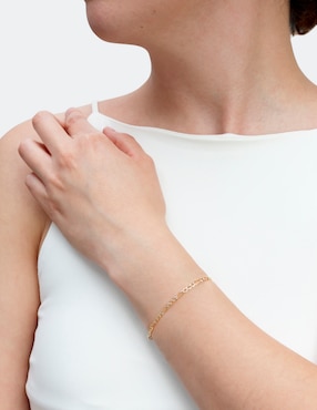 Pulsera D Cadena de oro 14 k