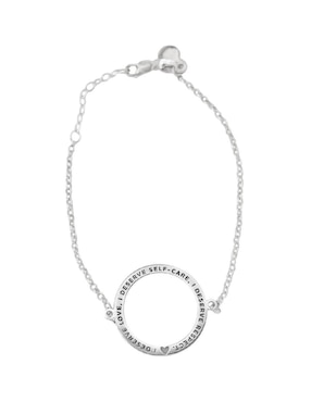 Pulsera Teresa Díaz Joyería Mexicana de plata P 925 Empowerment & Self-love con acabado brillante