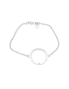 Pulsera Teresa Díaz Joyería Mexicana de plata P 925 Empowerment & Self-love con acabado brillante