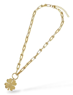 Collar, pulsera, anillo y aretes de trébol Og