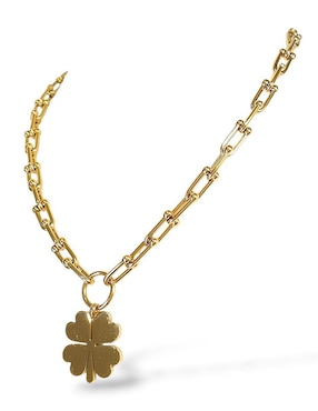 Collar, pulsera, anillo y aretes de trébol Og