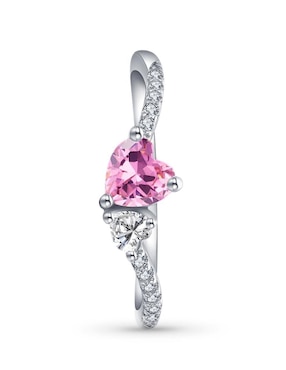 Anillo de corazón Moonberry Infinity of Love P 925 de plata zirconia cúbica brillante