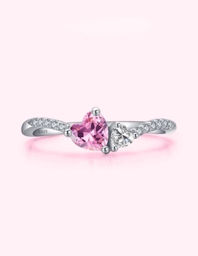 Anillo de corazón Moonberry Infinity of Love P 925 de plata zirconia cúbica brillante