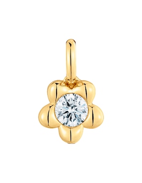 Dije de flor Tous lili motives lgd de oro amarillo 14 K diamante