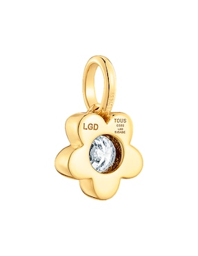 Dije de flor Tous lili motives lgd de oro amarillo 14 K diamante