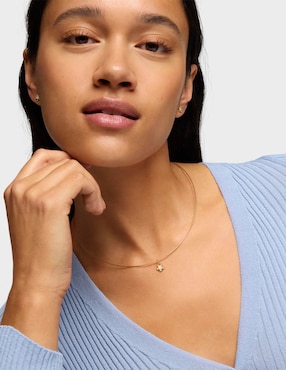 Dije de flor Tous lili motives lgd de oro amarillo 14 K diamante