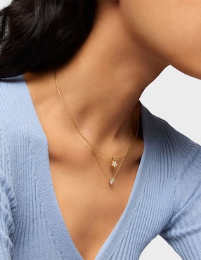 Dije de flor Tous lili motives lgd de oro amarillo 14 K diamante
