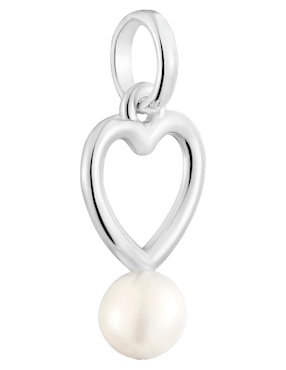 Dije de corazón Tous new silueta de plata P 925 perla