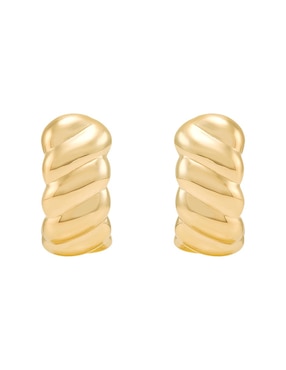 Aretes cortos Richline Group de oro 14 K con acabado pulido