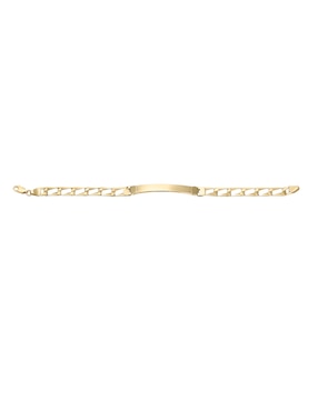 Esclava Cristal Joyas de oro amarillo 14 k con acabado pulido
