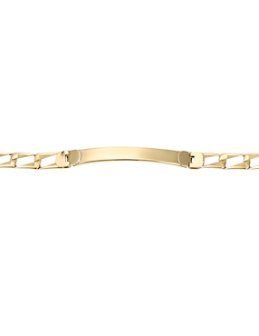 Esclava Cristal Joyas de oro amarillo 14 k con acabado pulido