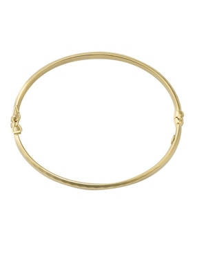 Brazalete Cristal Joyas de oro amarillo 14 k con acabado pulido