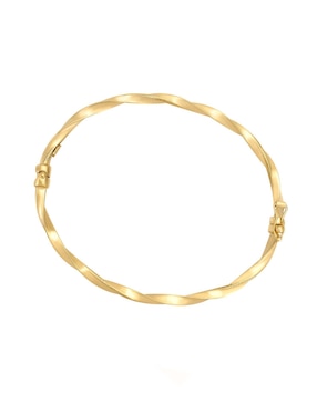 Brazalete Cristal Joyas de oro amarillo 14 k con acabado pulido