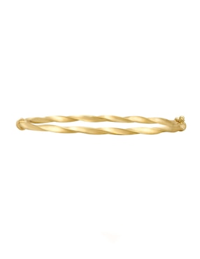 Brazalete Cristal Joyas de oro amarillo 14 k con acabado pulido