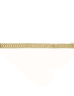 Pulsera Cristal Joyas de oro amarillo 14 k con acabado pulido