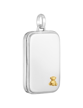 Dije rectangular Tous man de plata P 925
