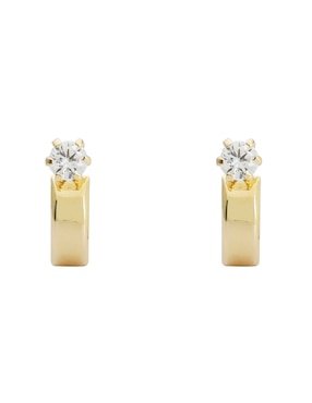Broqueles de barra Ttvarios de oro 14 K con acabado espejo zirconia