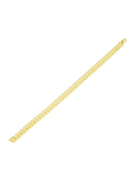 Pulsera Cristal Joyas de oro amarillo 14 k con acabado pulido