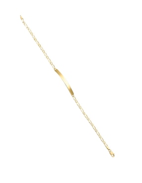 Esclava Cristal Joyas de oro amarillo 14 k con acabado pulido