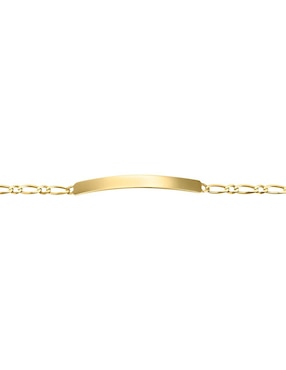 Esclava Cristal Joyas de oro amarillo 14 k con acabado pulido