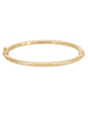 Brazalete Cristal Joyas de oro amarillo 14 k con acabado pulido