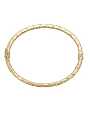 Brazalete Cristal Joyas de oro amarillo 14 k con acabado pulido